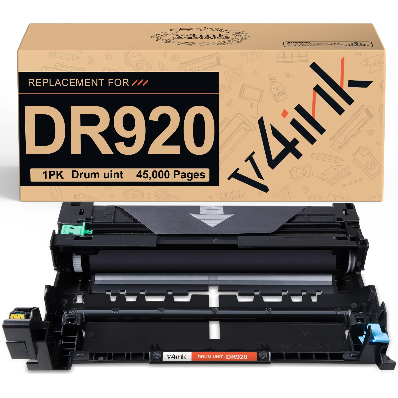 DR920 Drum Unit Compatible for Brother HL-L6210DW Printer 1 Black Pack