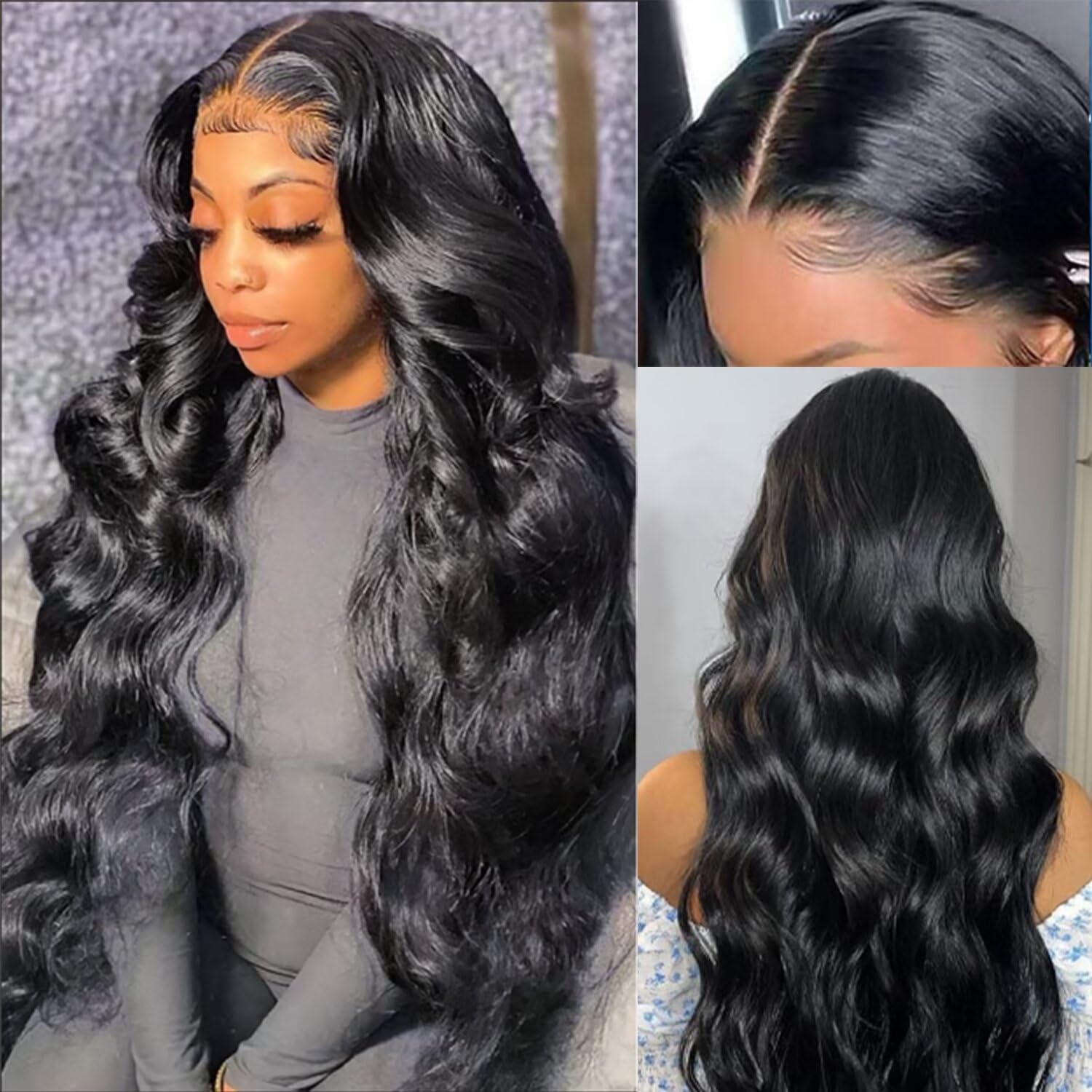 Body Wave Human Hair Wig Lace Front Wigs T Part Frontal Wigs for Black Women 150% Density Natural Body Wig for Women Brazilian Human Hair 20 Inch