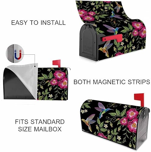 Miniatura 3 de Humming Bird and Wild Roses Magnético Anti-UV 100% Poliéster Tamaño Estándar 21 x 18 in Oxford Garden