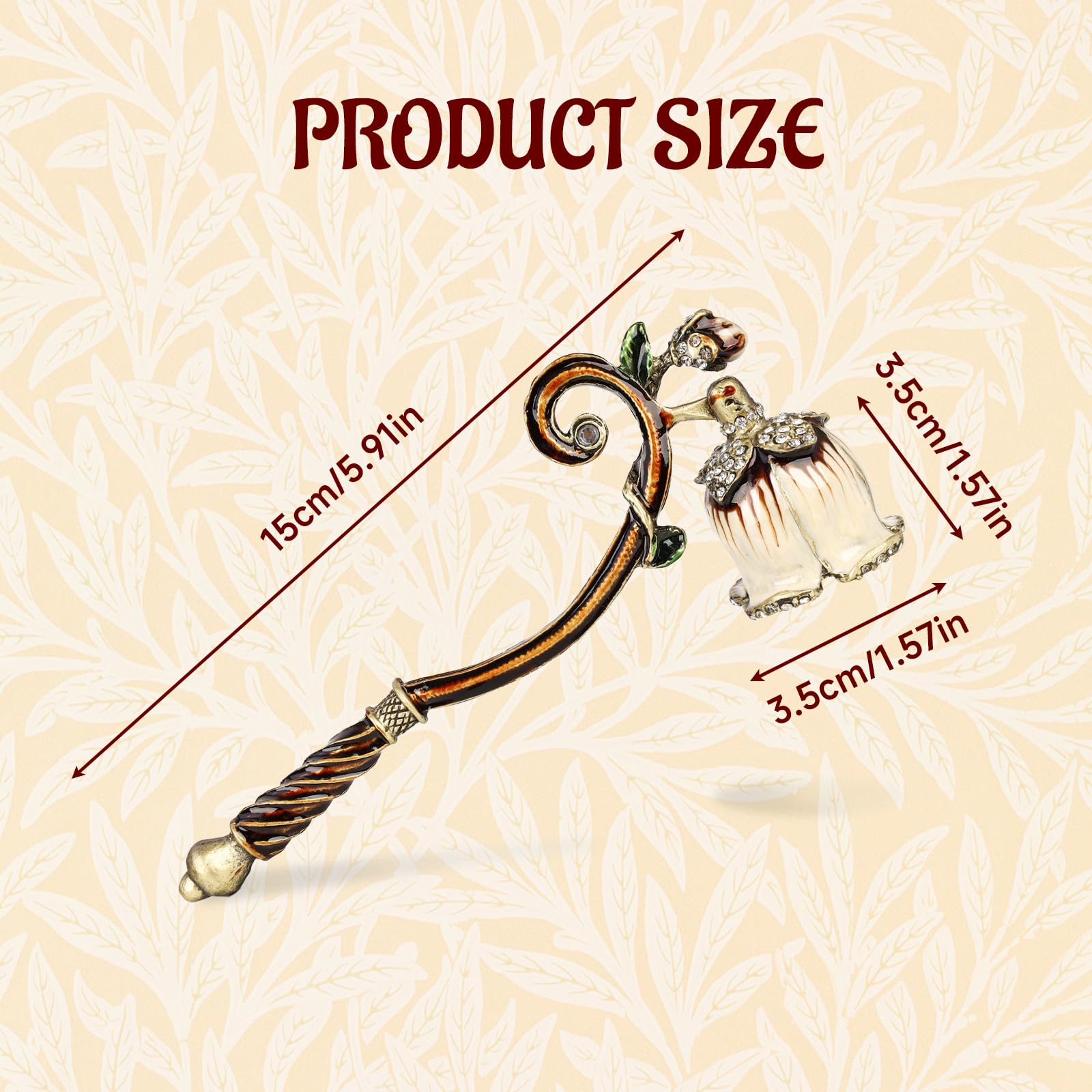 Xinally Elegant Royal-Style Candle Snuffer with Pearl Inlay, Candlesnuffers Wick Snuffer Candle Accessory for Putting Out Extinguish Candle (Style A)