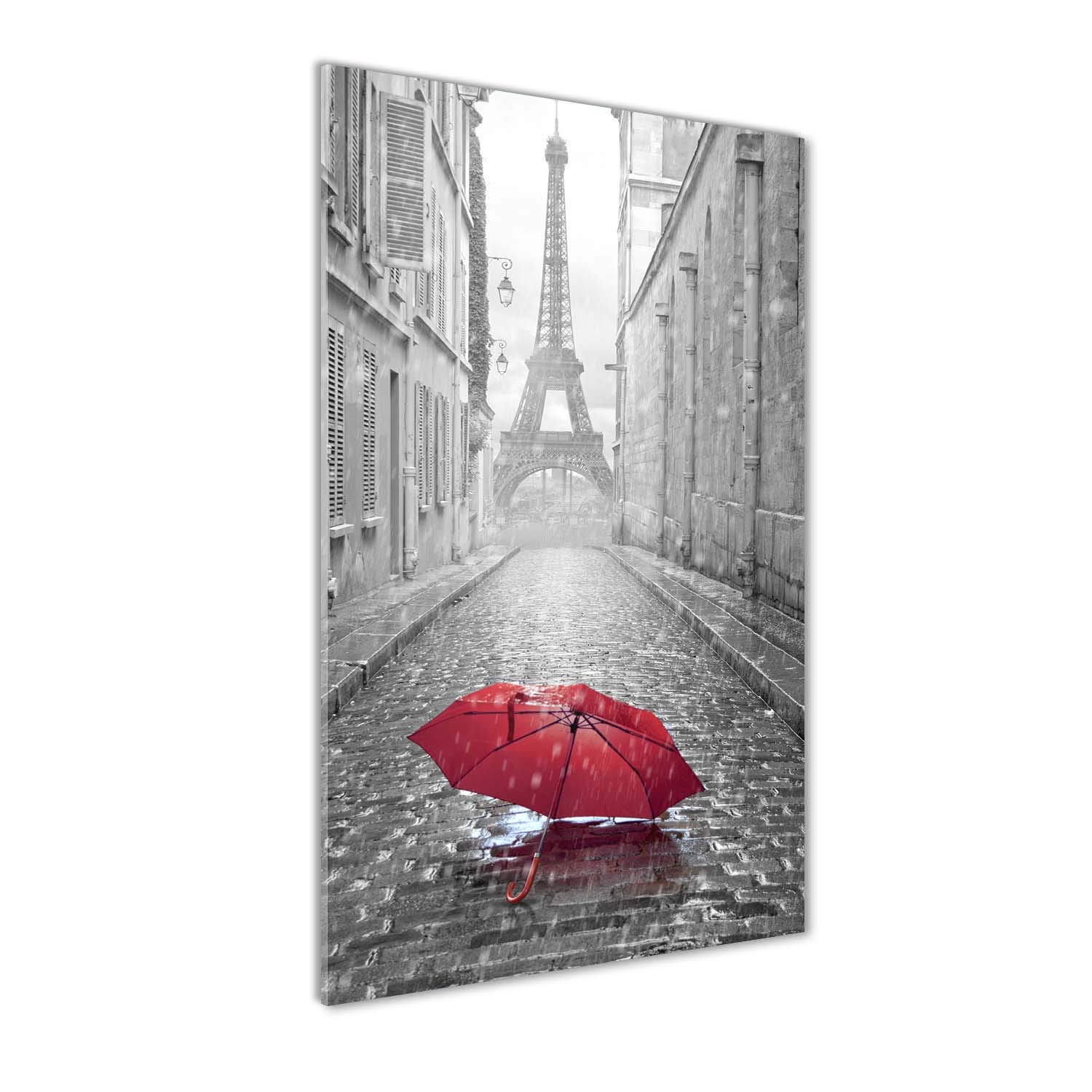 Photo décorative panoramique Tulup en verre rouge 60x120 cm pour mur de salon