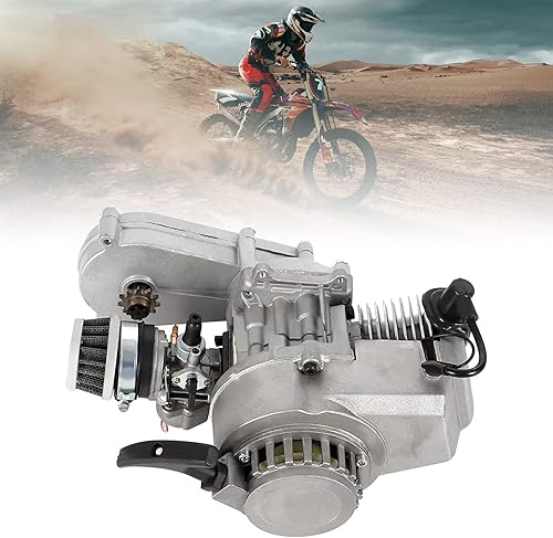 TBVECHI 1.3HP 49CC 2-Stroke Motor de potencia de gasolina Motor de arranque para Pocket Bike Mini Dirt Bike ATV
