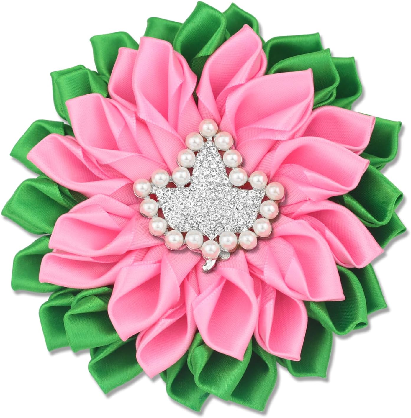 Sorority Paraphernalia Brooch Pin for Women Sororr Greek Sororiy Gift Pink Green Flower Brooch Sisterhood Jewelry