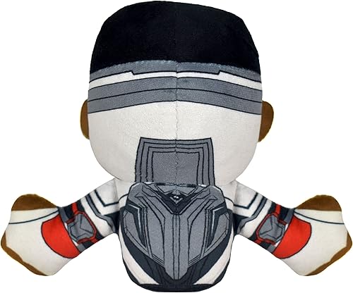 Miniatura 3 de Bleacher Creatures Marvel Capitán América (Falcon Cap) Peluche de 8 pulgadas Kuricha sentado  Juguete suave inspirado en Chibi