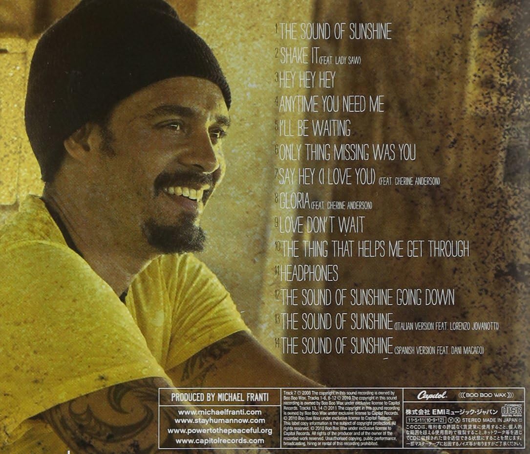 MICHAEL FRANTI & SPEARHEAD MICHAEL FRANTI AND SPE - The Sound Of Sunshine - CD