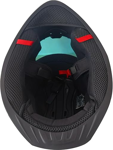 Miniatura 6 de Casco de motocicleta retro de cara completa aprobado por DOT