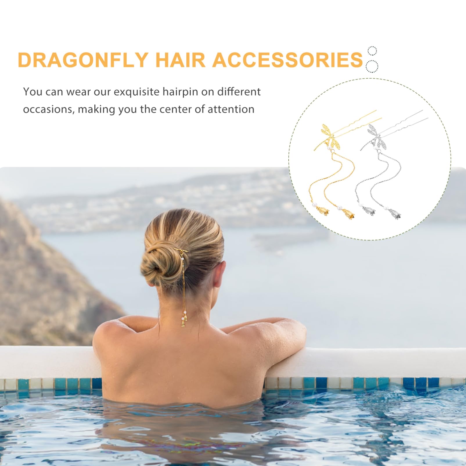 MAGICLULU 20piezas Horquillas De Dragón Metálicas Borlas Para Peinados De Novia y Fiesta Accesorios Para Cabello De Moño y Horquillas Para Mujeres