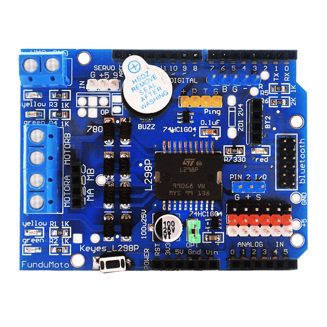 Buy Hailege L298P Motor Driver Module Arduino UNO R3 Shield L298P Motor Shield Hbridge Drive