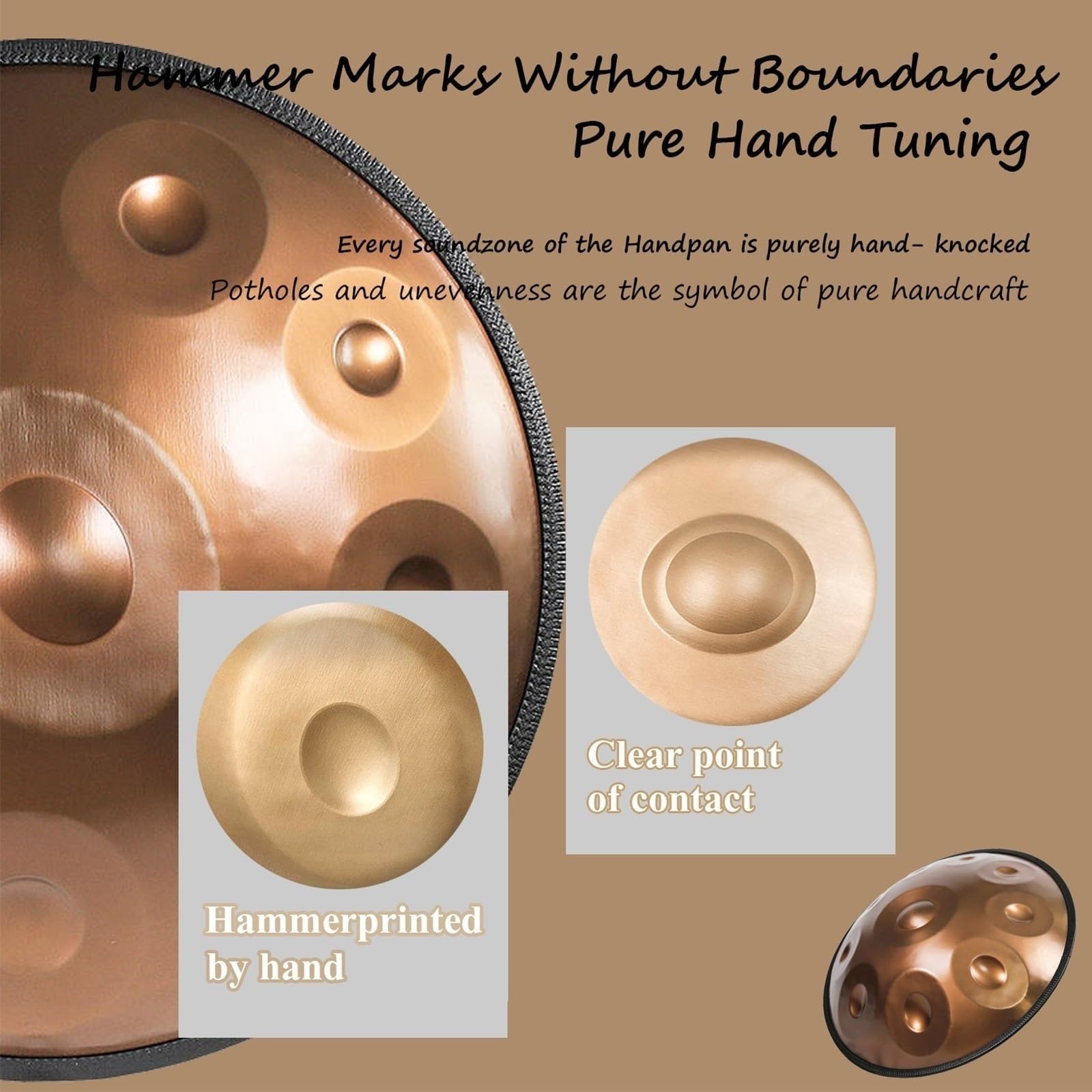 Amazon.co.jp: ハンドパンドラム スチールハンドパン、9/10/12音 D