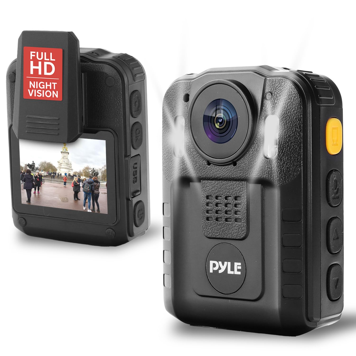 Amazon.com : Pyle Police Security Video Body Camera | HD 2304 x