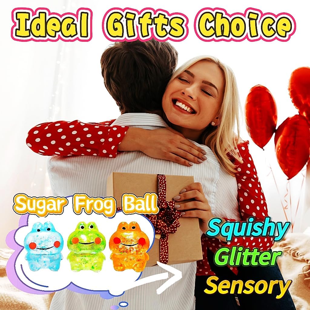 1Pcs Squishy Frog Stress Balls Frog Stretchy Squish Ball, Sensory Squeeze Fidget Toys Stress Relief Balls for Kids Adults Squeeze Squishy Toys for Anxiety Relief Gifts for Kids (Orange) - Image 7
