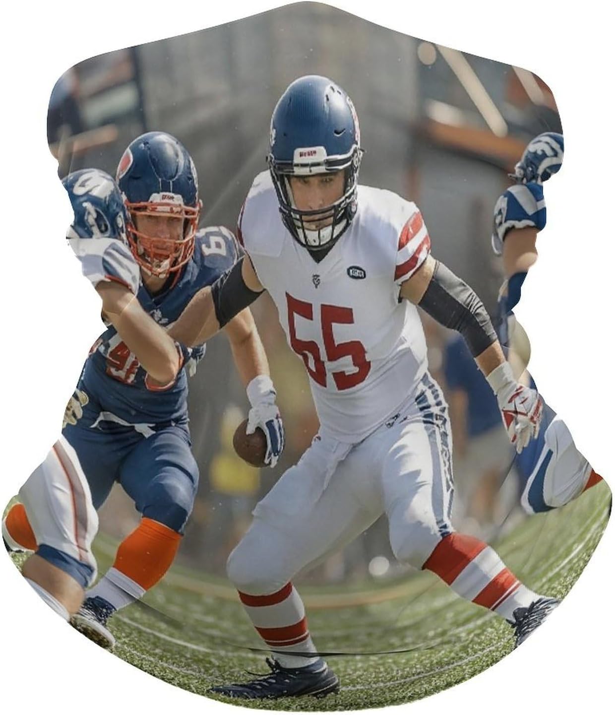 American Football Neck Gaiter Face Cover Scarf Multipurpose Sunscreen Breathable Bandana Head Scarfs Soft Sun & Wind-proof Face Mask Gator Scarf for Adult Outdoor