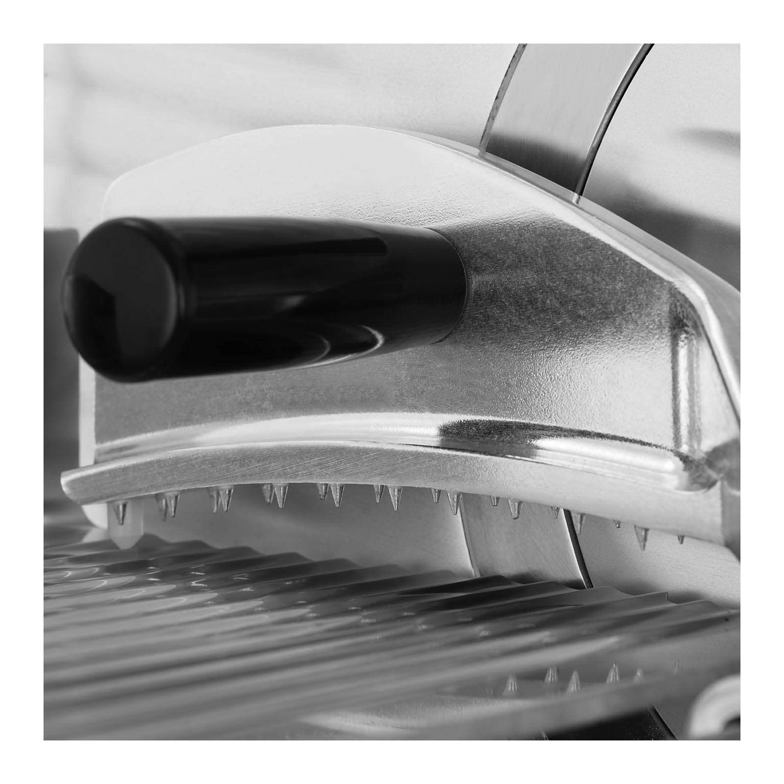 Royal Catering - RCAM 220PRO - Affettatrice - da 0 a 12 mm - 120 W - Ø 22 cm - Dispositivo di affilatura - Serie PRO - Spedizione gratuita