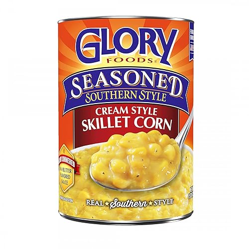 Glory Foods, Sartén de maíz sazonada, 15 onzas (paquete de 12)