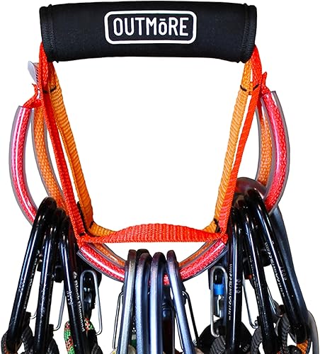 Organizador de equipo de escalada en roca (paquete de 2 con asa)