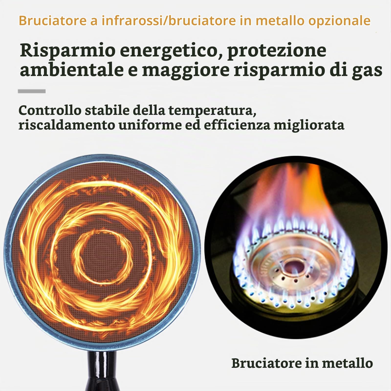 Friggitrice a Gas Grande capacità 11/22 L, Friggitrice GPL in Acciaio Inox per Uso Domestico e Commerciale, Potenza di Fuoco Regolabile, con Cestelli E Coperchi, per Patatine Ciambelle Pesce, Easy C