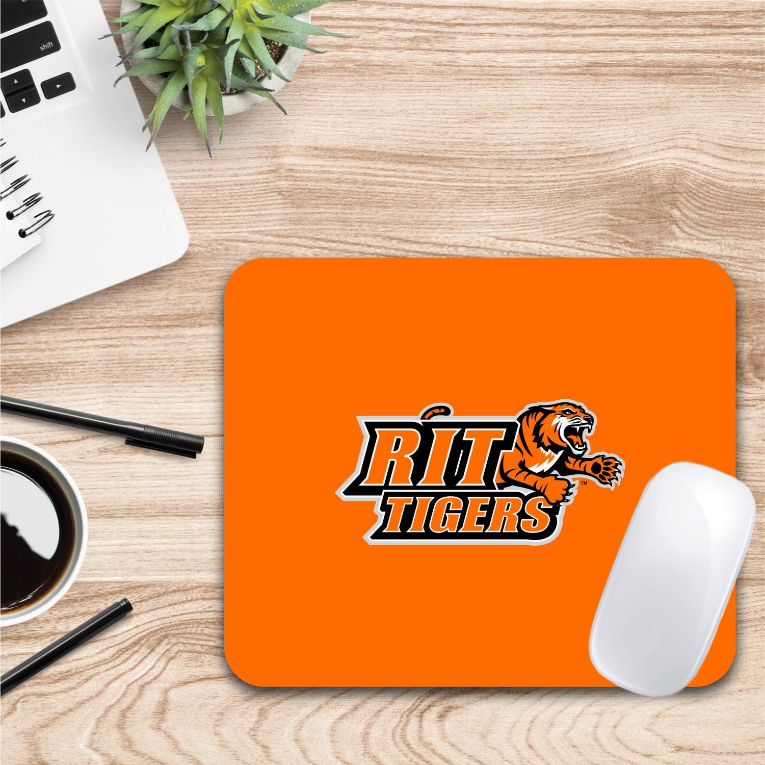 Mouse Pad, Fabric, Rochester Institute of Technology Standard/Mascot Repeat