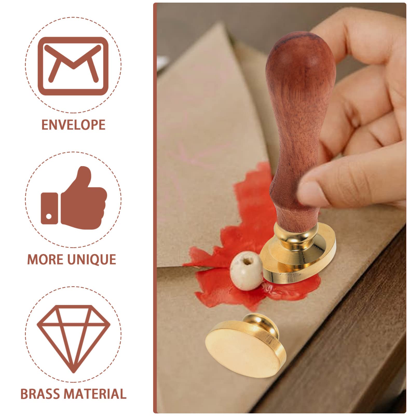 Kit Di Timbri Per Sigilli in Ceralacca Con Design Retrò Da 5 Pezzi Sostituzione Del Sigillo in Ottone Laccato Per Lavori Artigianali Fatti A Mano
