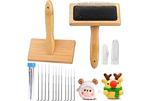 kdafio 2 Pack Hand Carders for Wool, Ideal for Wool Needle Felting