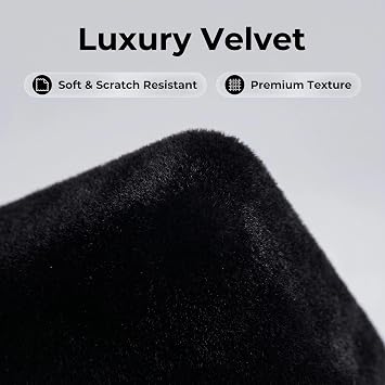 LED Ring Box Light Up Wedding Ring Box for Engagement Luxury Black Velvet Jewelry Presentation Box, Proposal & Wedding, Light Turns On When Opening