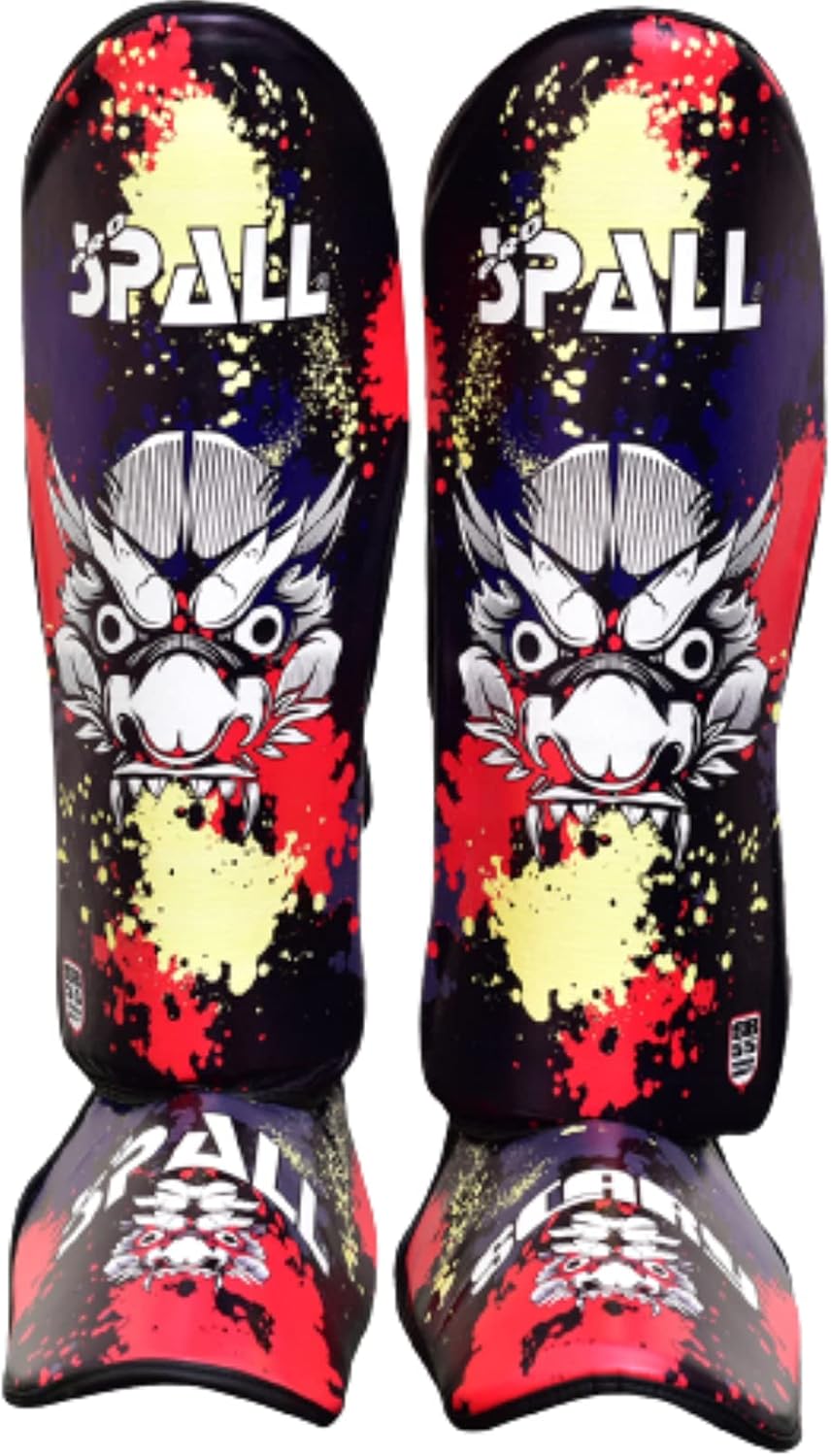 Spall Pro US Muay Thai Guards Shin Guards for Kickboxing