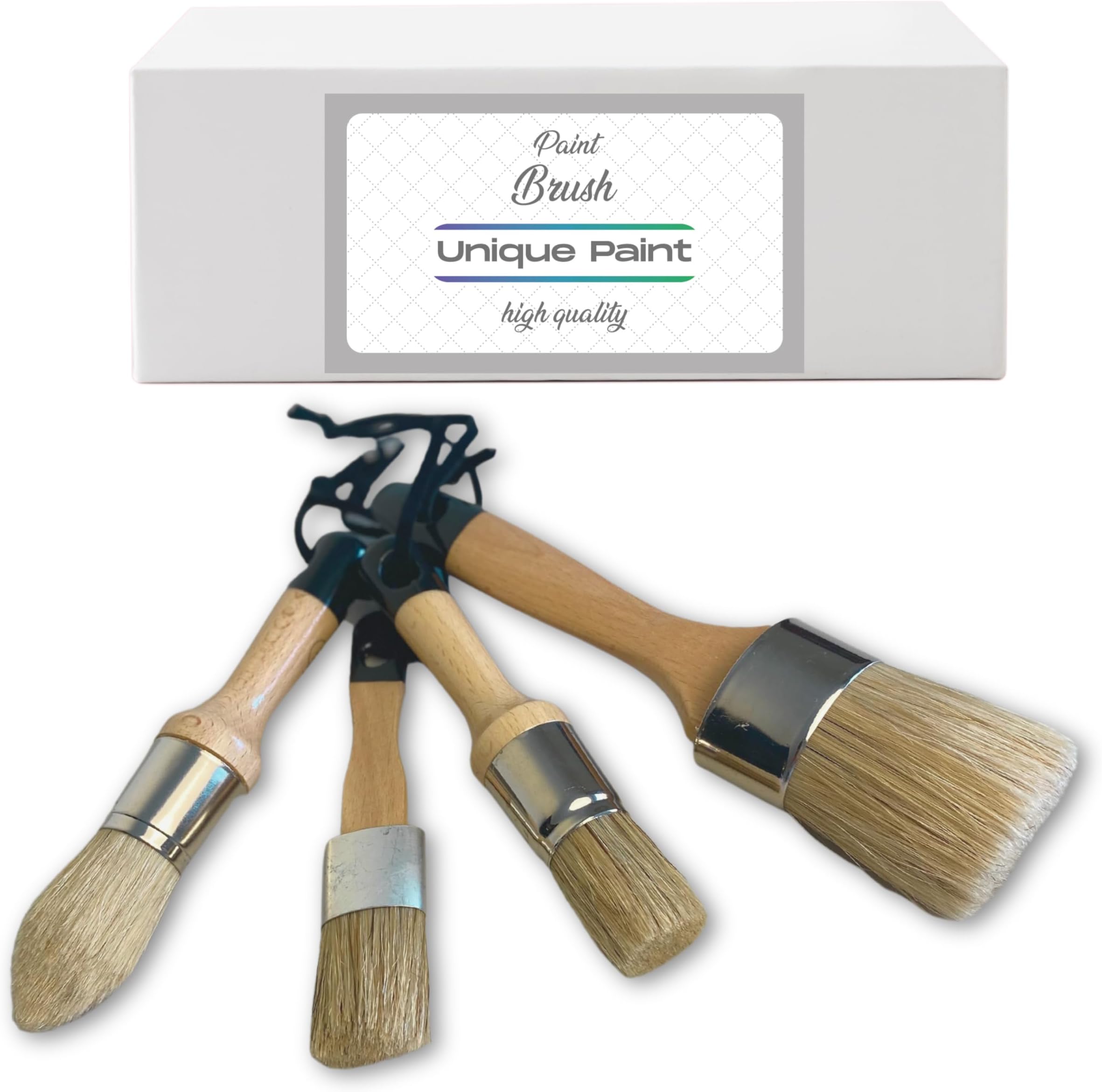 Amazon.com: Bristello 5pc Chalk & Wax Paint Brush Set. Flat Furniture