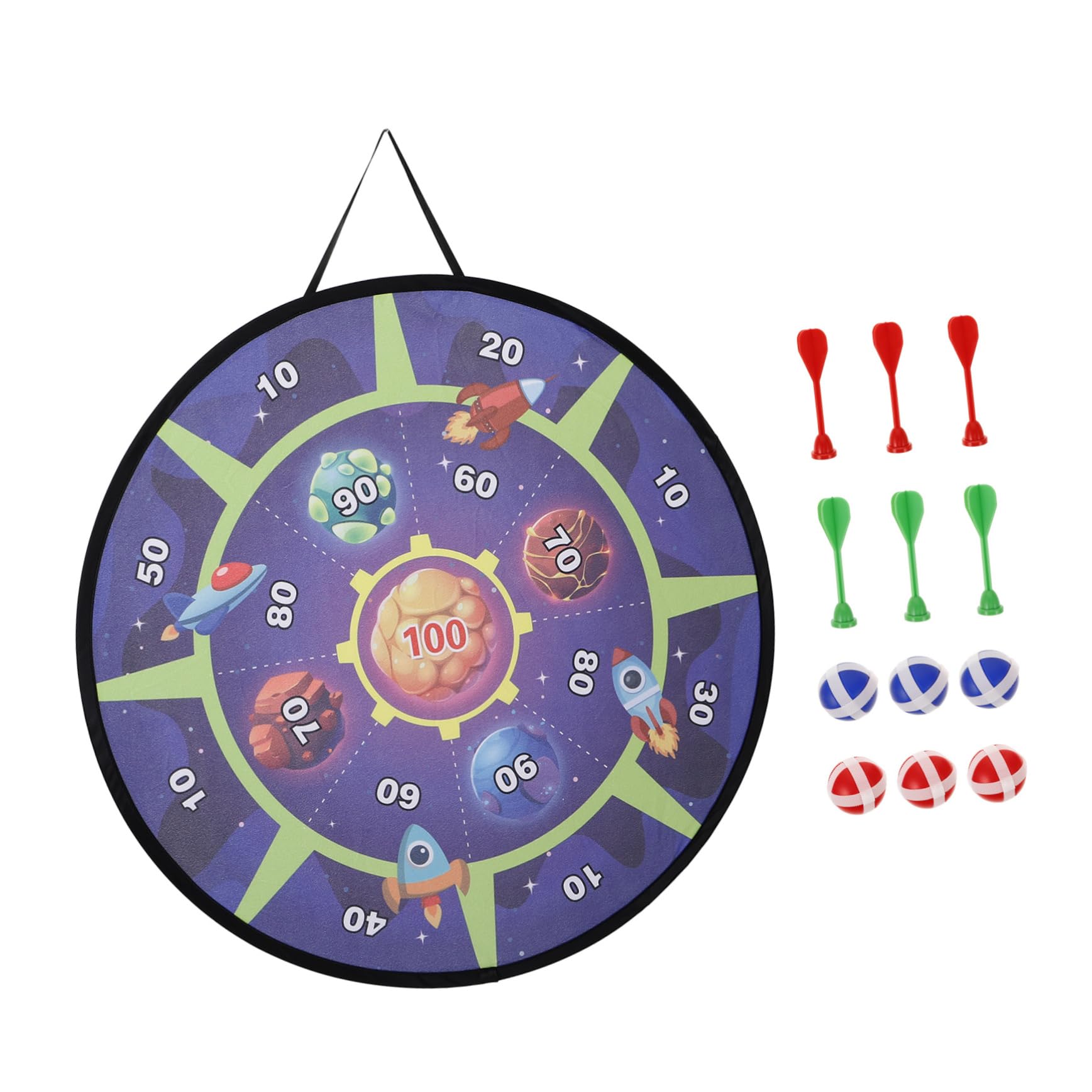 Sosoport Sticky Ball Throwing Game -Themed Toy for Boys and Girls Dartboard Games Interactive Play Portable Outdoor Toy