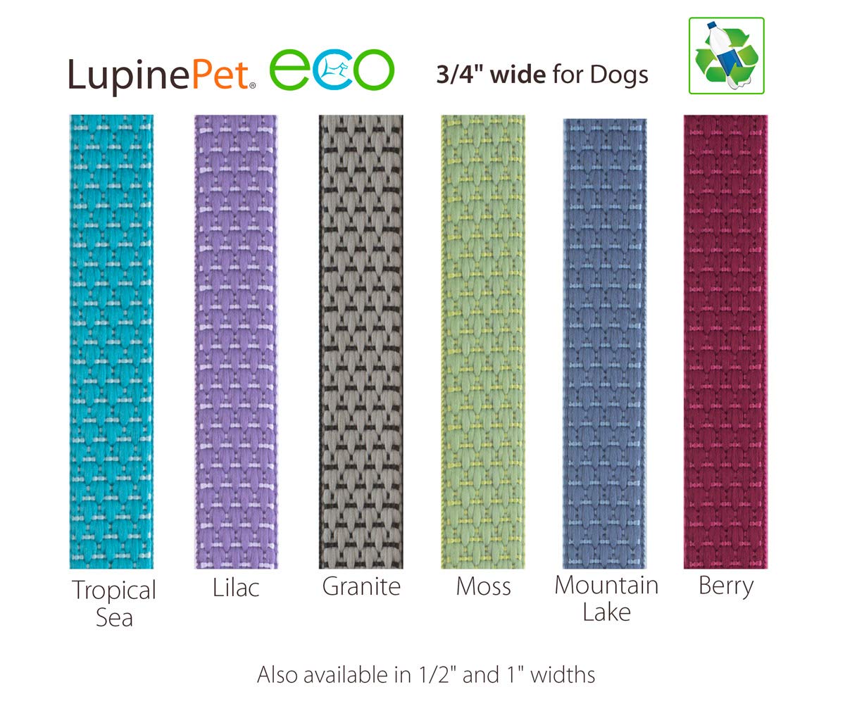 Small Dog Adjustable Harness by Lupine ECO Collection 3/4
