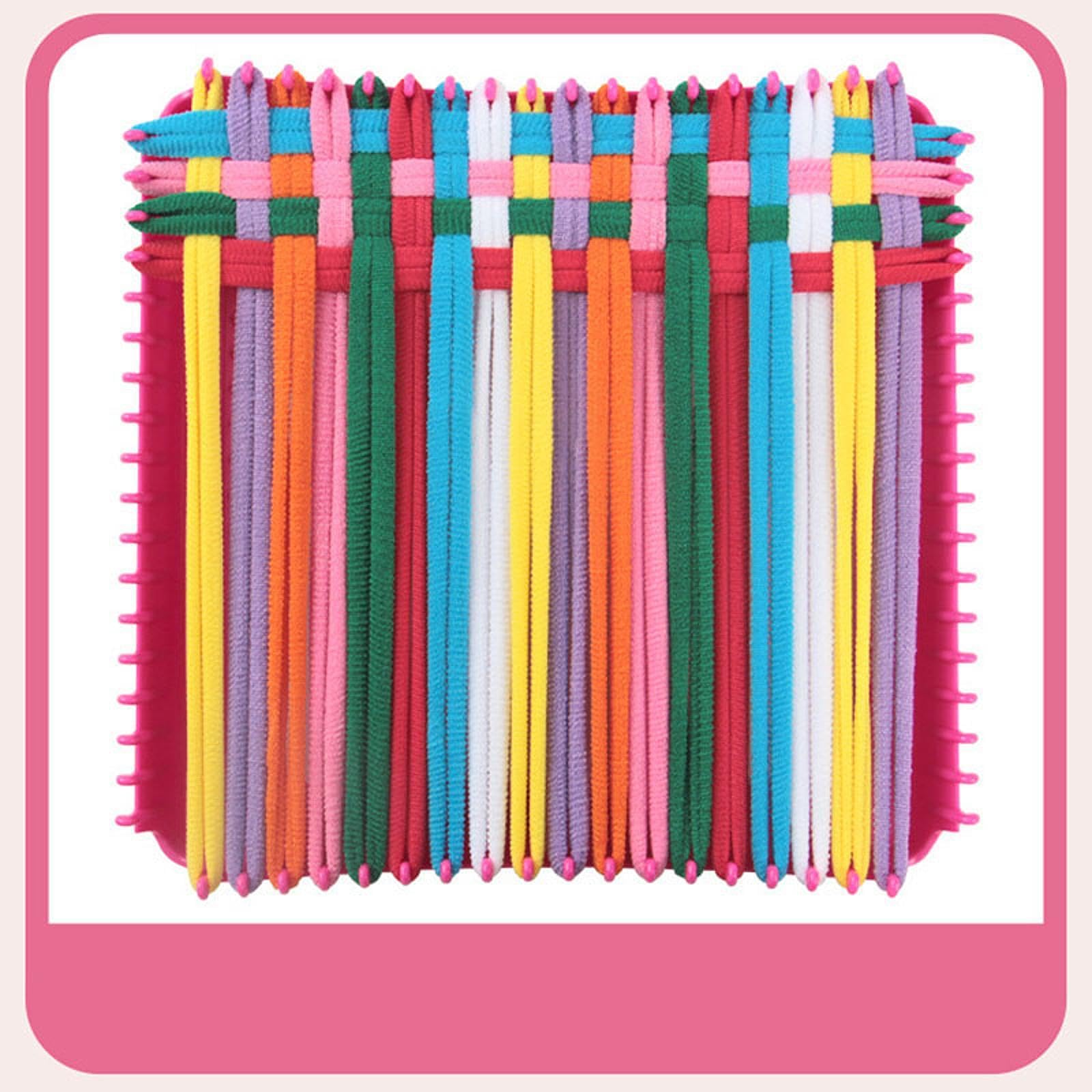 Fancyes Weaving Loom Kit Toys, Potholder Loops Making Kits, Birthday Gifts to Make Pot Holders DIY Sewing Craft for Beginners, 8 Colors