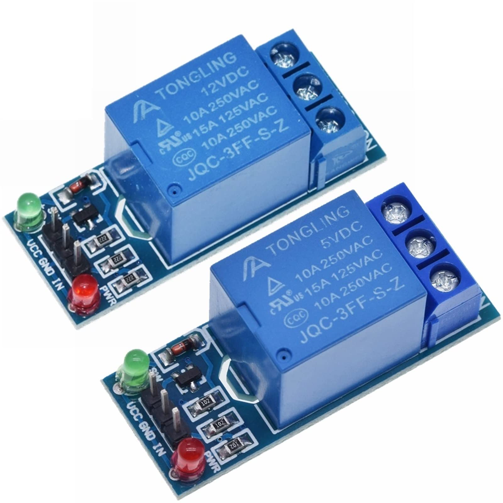 GJZIFGFWQ 1Pcs 1-Channel Relay 5V 12V Low Level Trigger 1 Channel Module Interface Board Shield(1 Channel Relay 5v)