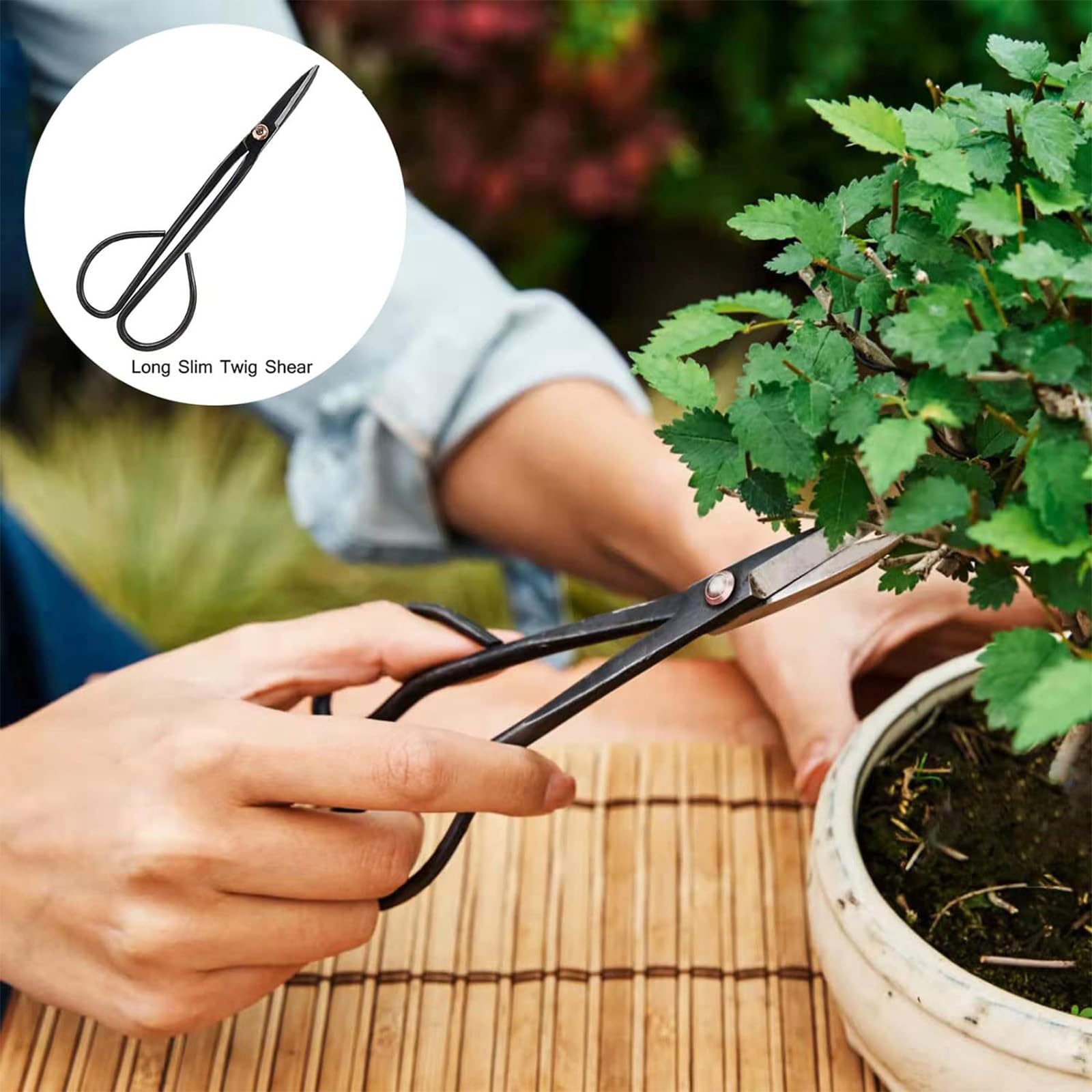 Kit de Herramientas para bonsái de 24 Piezas: Juego Completo de Acero poda, injerto y Cuidado. Ideal para Regalar y para Uso Personal en jardinería (Incluye Estuche)