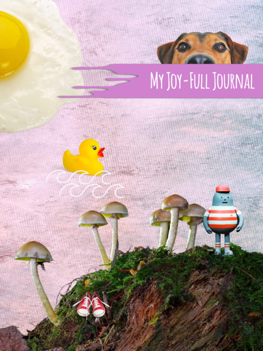 My Joy-Full Journal | Notebook | Visual Art Book | for the young and young at heart | pink paint: Blank & Lined 160 page Notebook | Build Self ... to Self | Spark Joy | Letter Size | A4 Size