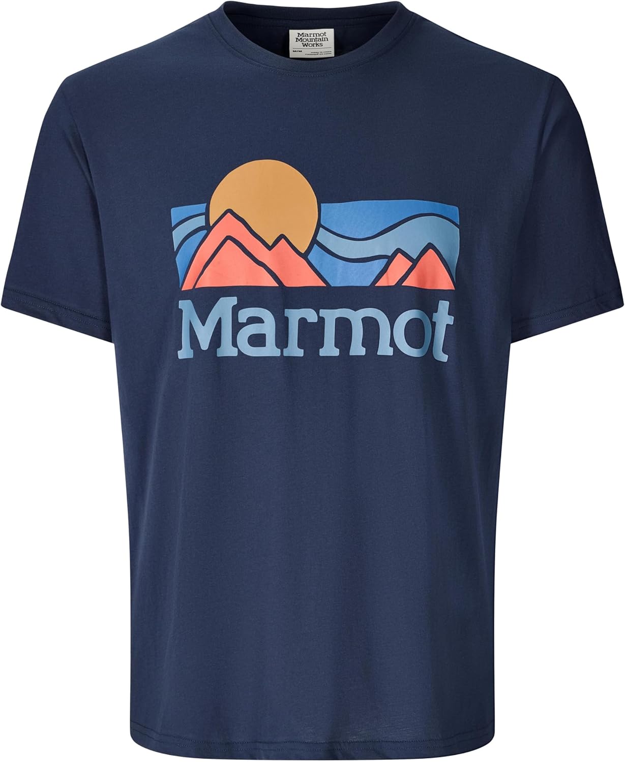 MARMOT Men's Coastal Short-Sleeve T-Shirt - Screen Printed Graphic on Soft, Breathable, Eco-Friendly Cotton/Poly Blend