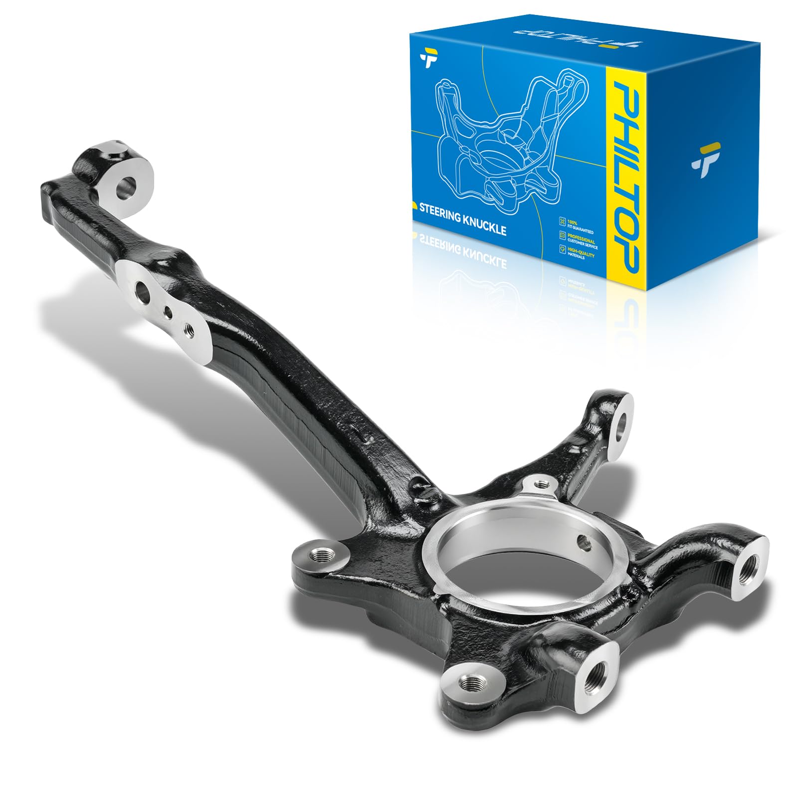 PHILTOP 1PC Steering Knuckle Replacement for 2005-2023 Tacoma,Front Left Replaces 698149