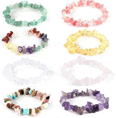 Yafe 8pcs Chakra Bracelets for Women