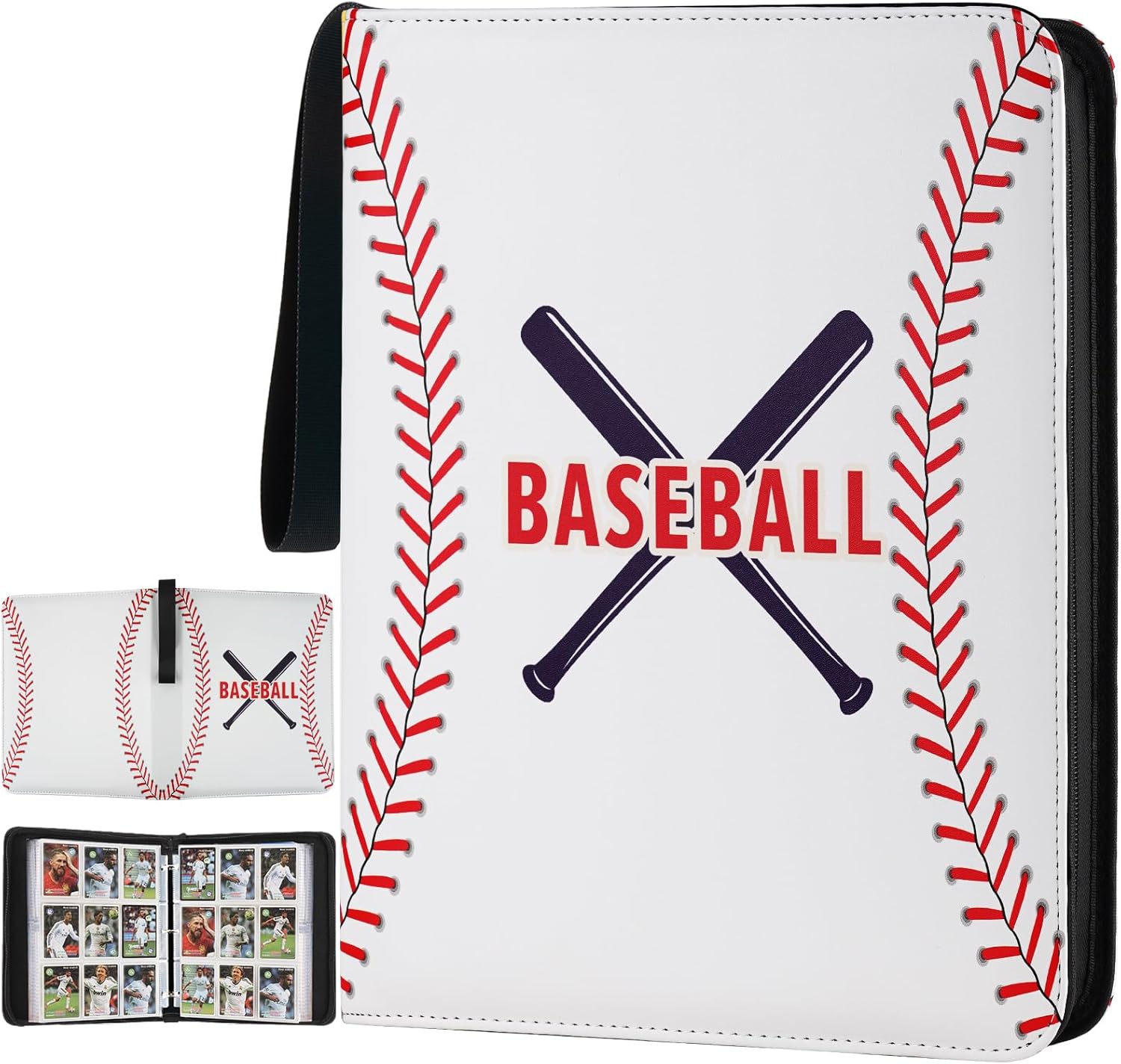 Card Binder for Cards Binder 9-Pocket,Compatible with Cards, 9-Pocket Pages Sleeves Hold up 720 Cards.Trading Card Binder with Sleeves，Card Holder Collector