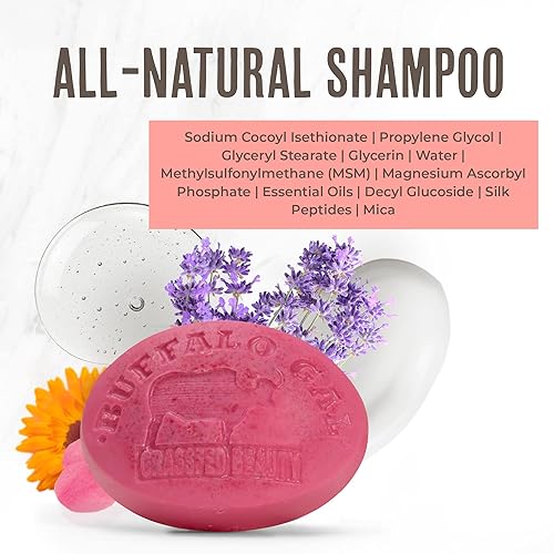 Miniatura 3 de Buffalo Gal Grassfed Beauty MSM - Barra de champú (floral)