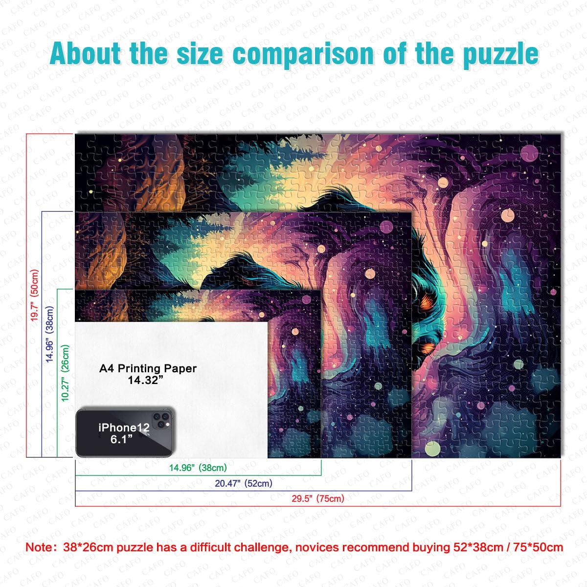 Puzzles 2000 pièces pour Adultes, bébé Teckel, Jeu éducatif Familial, Cadeau d'anniversaire, 70 x 100 cm, pour Adolescents à partir de 14 Ans