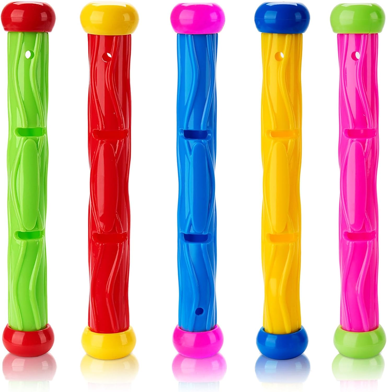 Swimming Pool Toys Sinkies for Kids, 5 PCS Dive Sticks Underwater Training Diving Toys Swim Toys