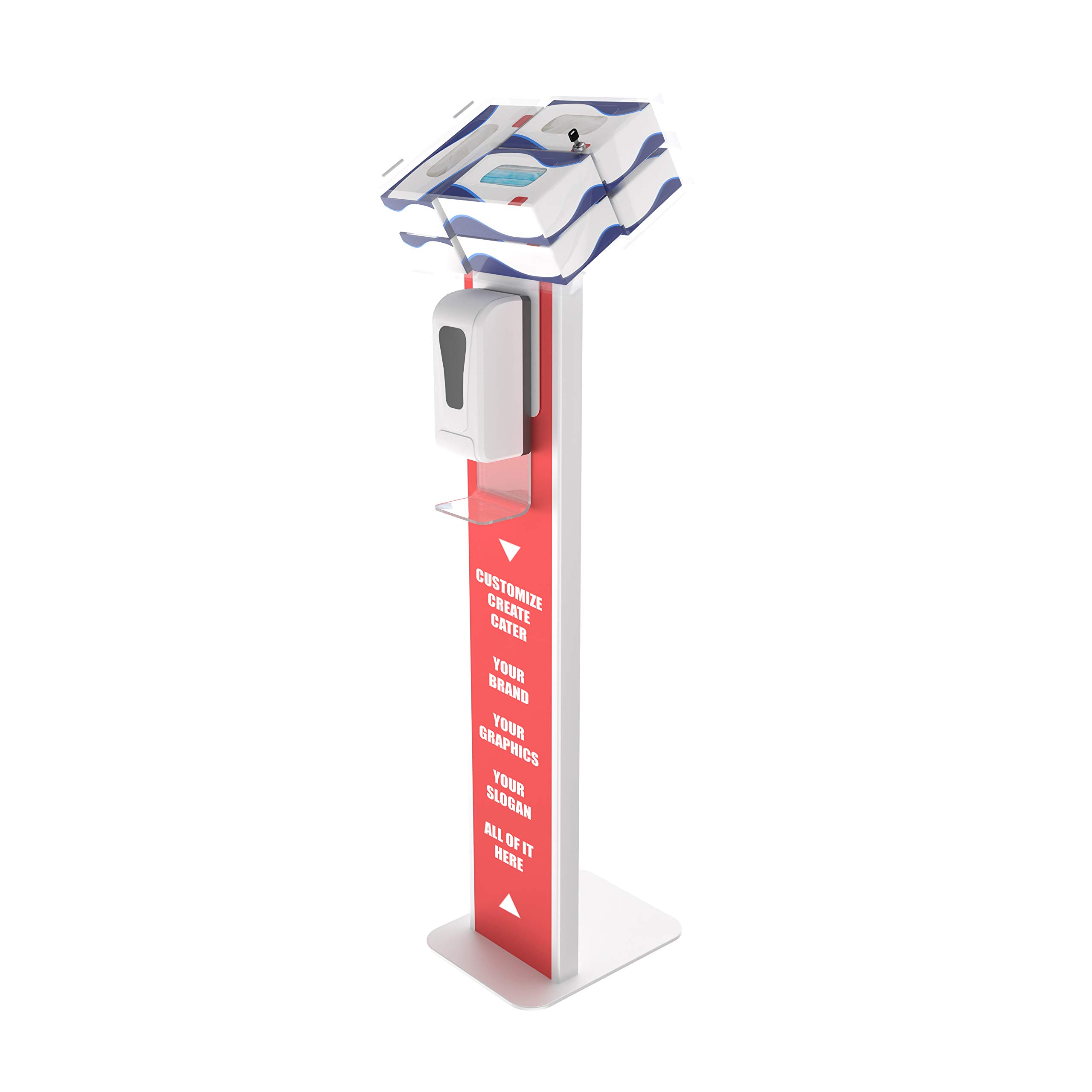 Photo 1 of CTA Digital Sanitizing Station with Automatic Dispenser - White
