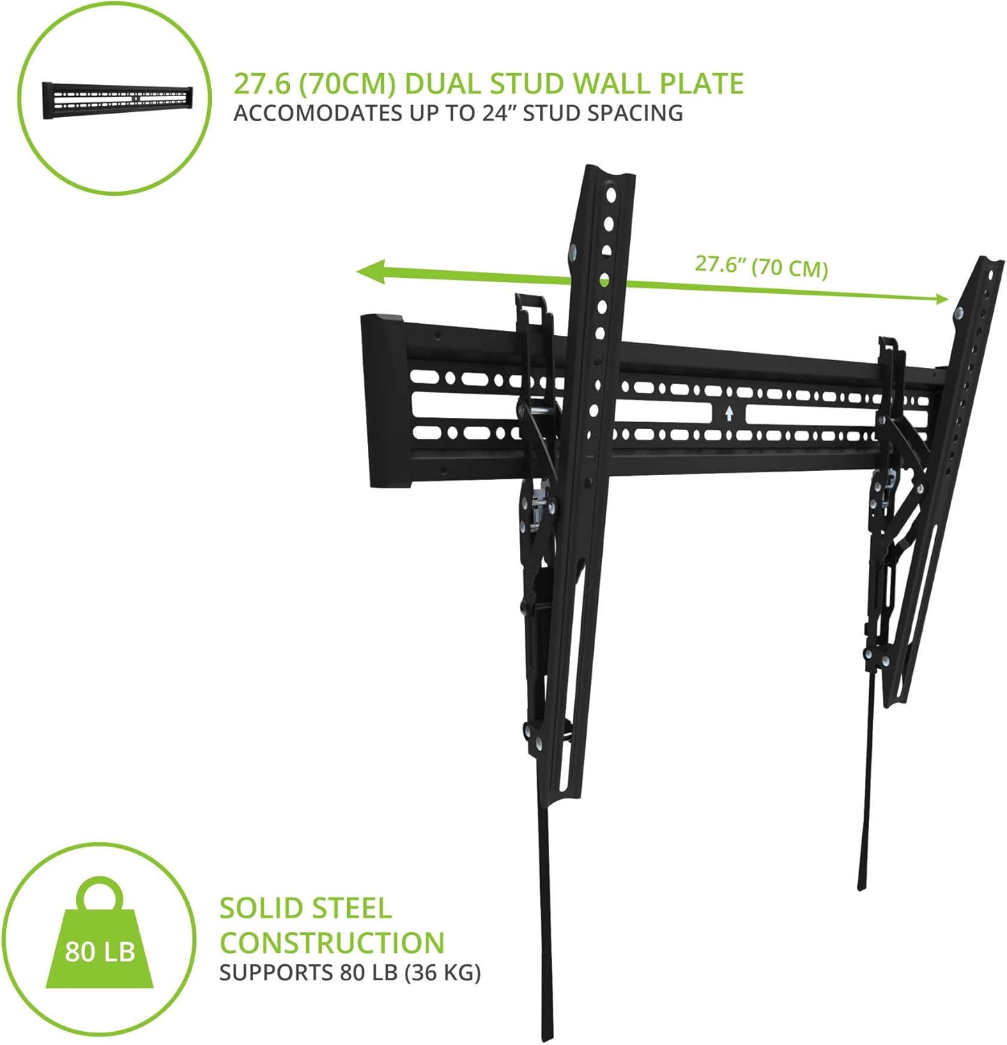 Buу 2 gеt 3 Kanto KT3260 Tilting TV Wall Mount – Fits 32” to 60” Monitors – Fits VESA Sizes 100x100 to 600x400 – Tilt Mechanism – Quick Release Tabs – Solid Steel Construction – Dual Stud Wall Plate Bеѕt Dеаl Kanto KT3260 Tilting TV Wall Mount – Fits 32” to 60” Monitors – Fits VESA Sizes 100x100 to 600x400 – Tilt Mechanism – Quick Release Tabs – Solid Steel Construction – Dual Stud Wall Plate