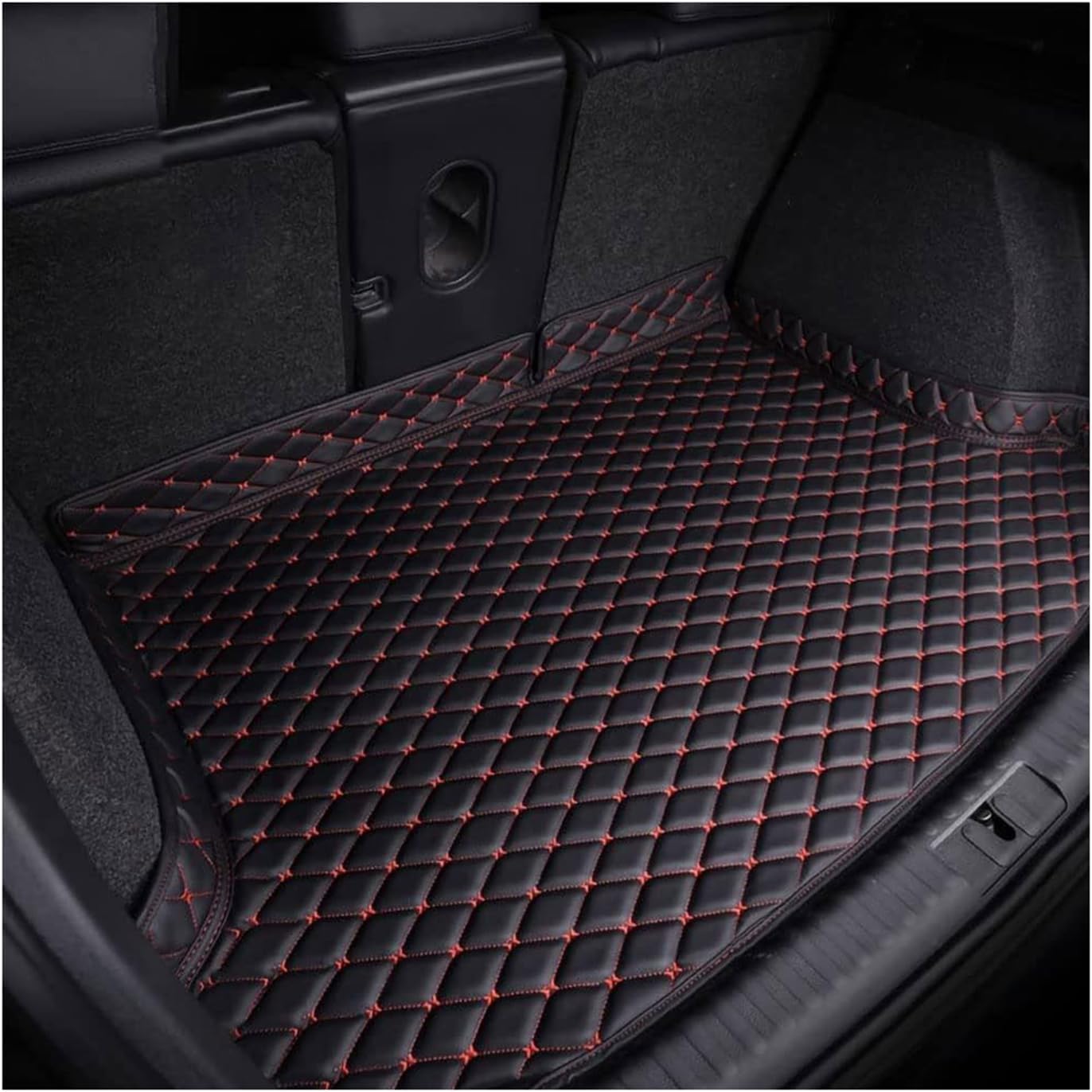 YPSUSX Car Boot Liner Mat for Mercedes-AMG E53 Hybrid (ab 2024), Quilted Leather, Custom Fit Trunk Cargo Tray Protector,C