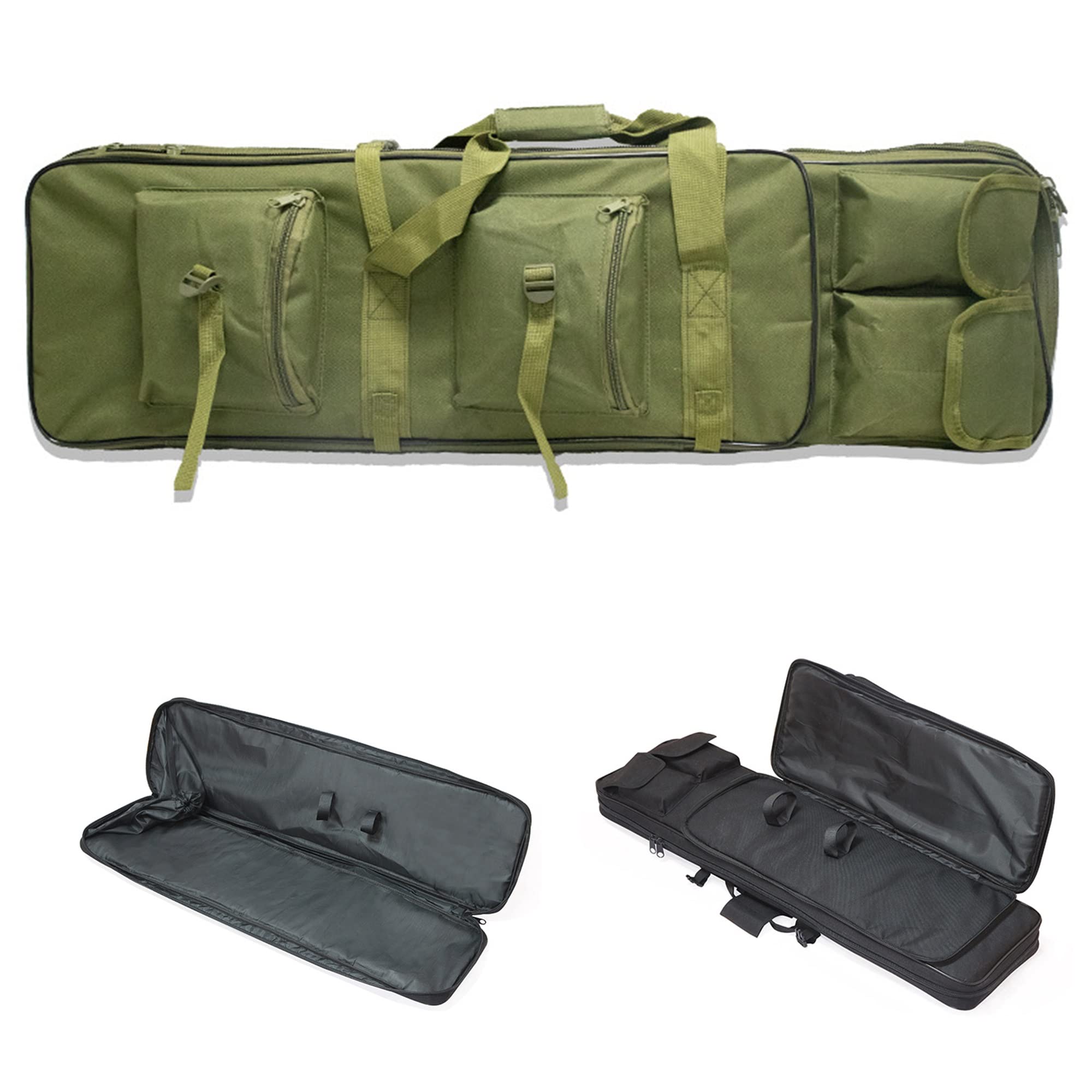 Long Shotgun Case Gun Bag Rifle Case Tactical Arma de Fuego Mochila Shotgun Rifle Case Gun Mochila para Caza Tiro Pesca (Verde 120cm)