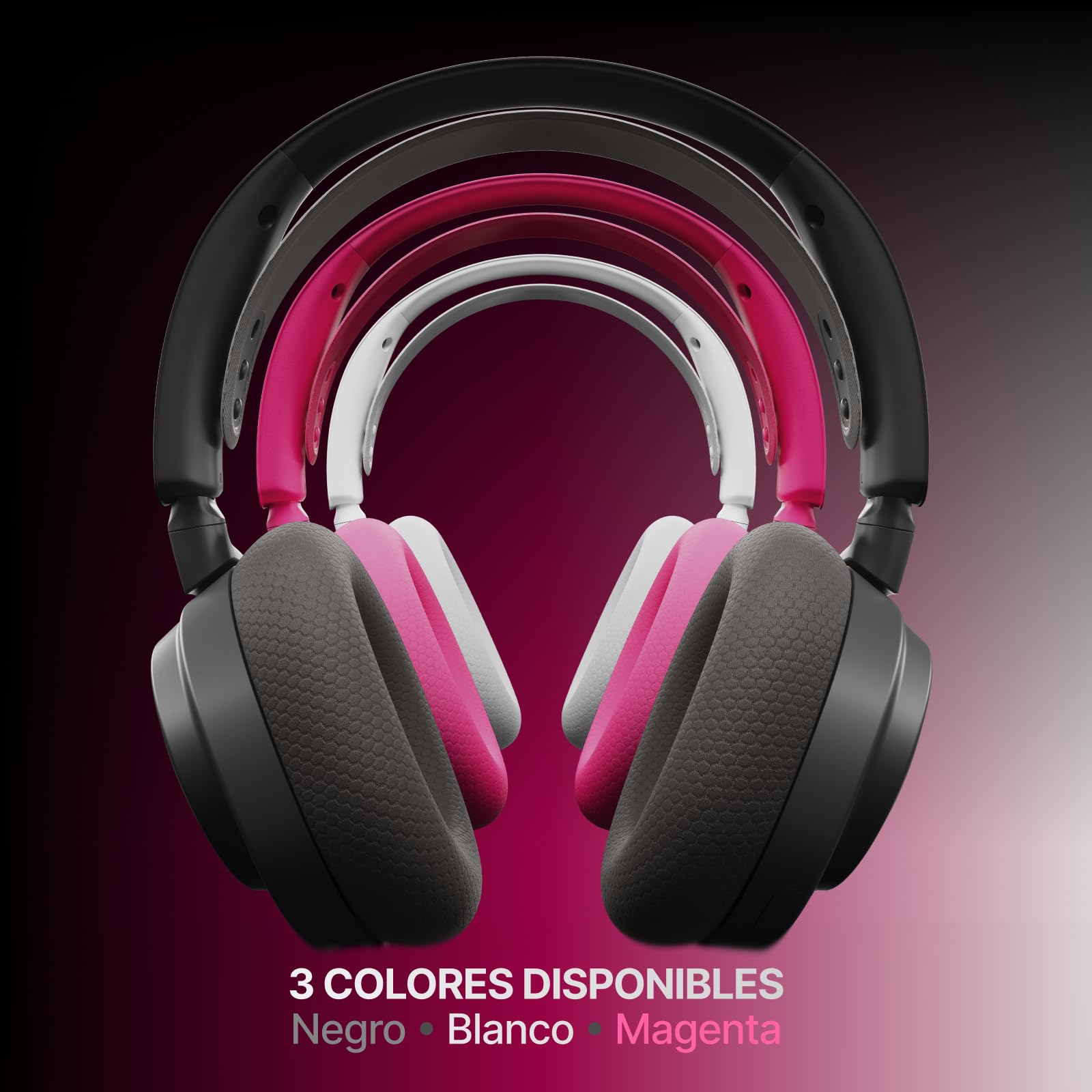 SteelSeries Arctis Nova 7X Wireless Gen2 Auriculares Gaming multiplataforma -Control de App en Tiempo Real -Más de 50 h -Controladores magnéticos de neodimio -2,4 GHz y Bluetooth -Xbox,PC,Switch1/2