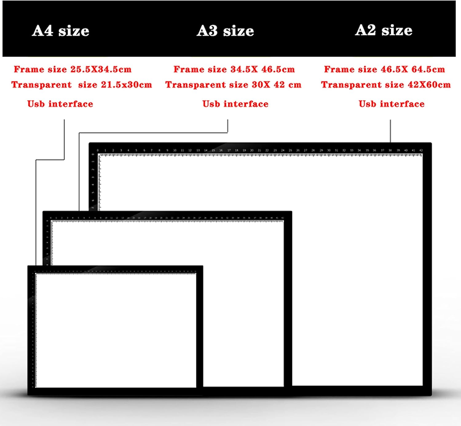 LED Light Box Tracer Portable 3 Colors Mode Light Pad USB Powered Ultra-Thin Dimmable Brightness Artcraft Tracing Light Table for Artists, Diamond Drawing,2D Animation, Templates, Calligraphy,A4
