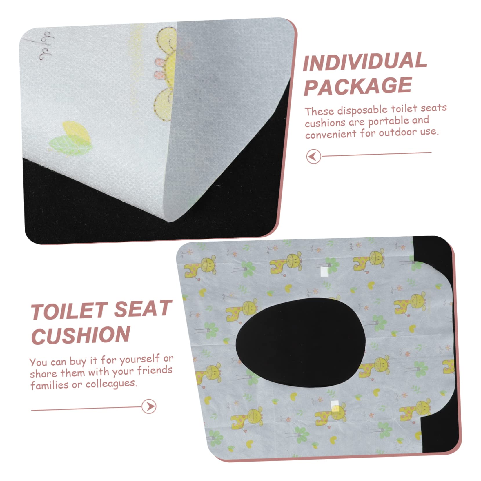 TOYANDONA 20pezzi Copriwater Monouso Impermeabili Pad Carta Igienica Per Toilette Portatile Per e Uso Domestico Protezione Igienica Per Bagni Pubblici e