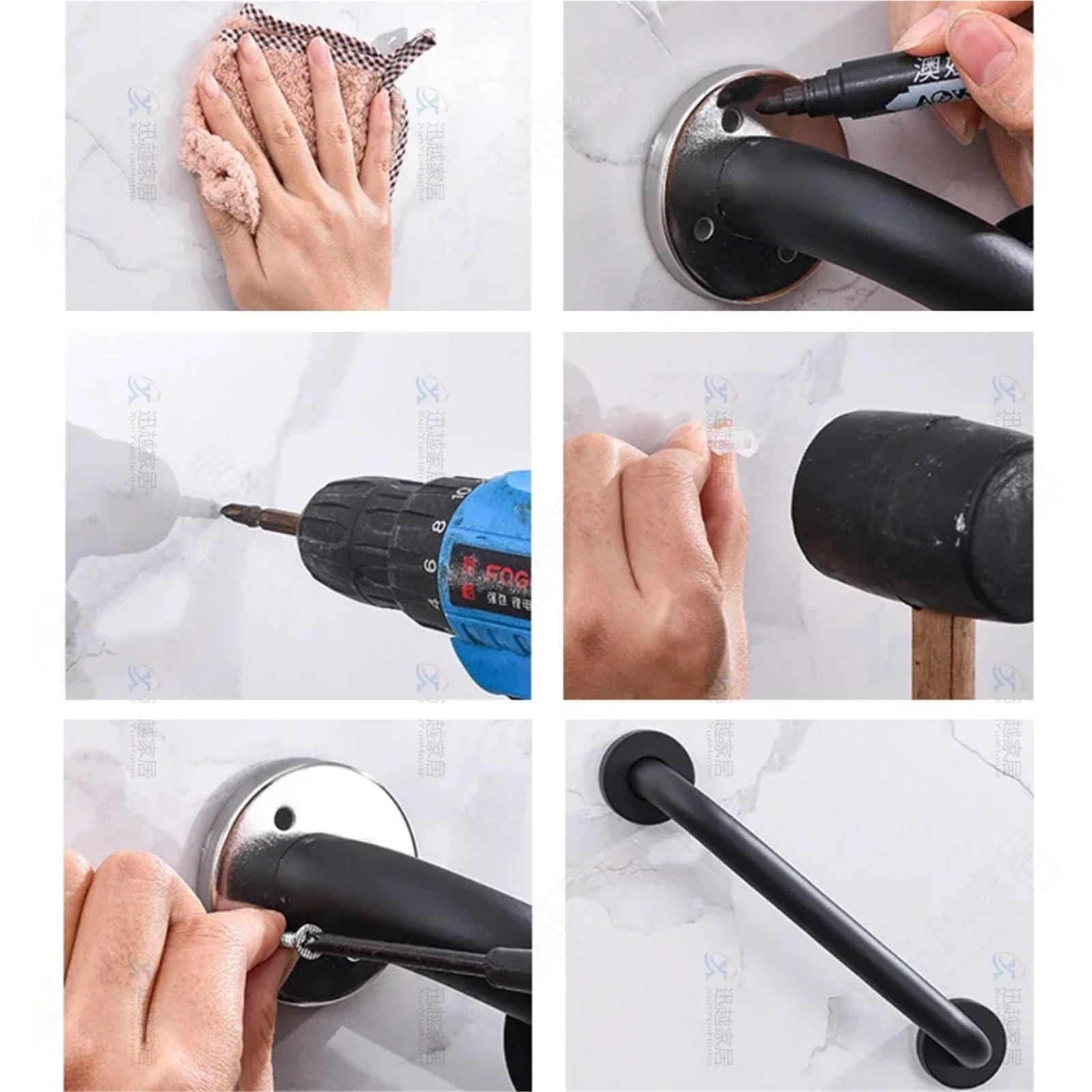 Barras de agarre de inodoro de acero inoxidable, rieles de mano sin barreras para la seguridad de las personas mayores, pasamanos de baño, accesorios de seguridad para personas mayores