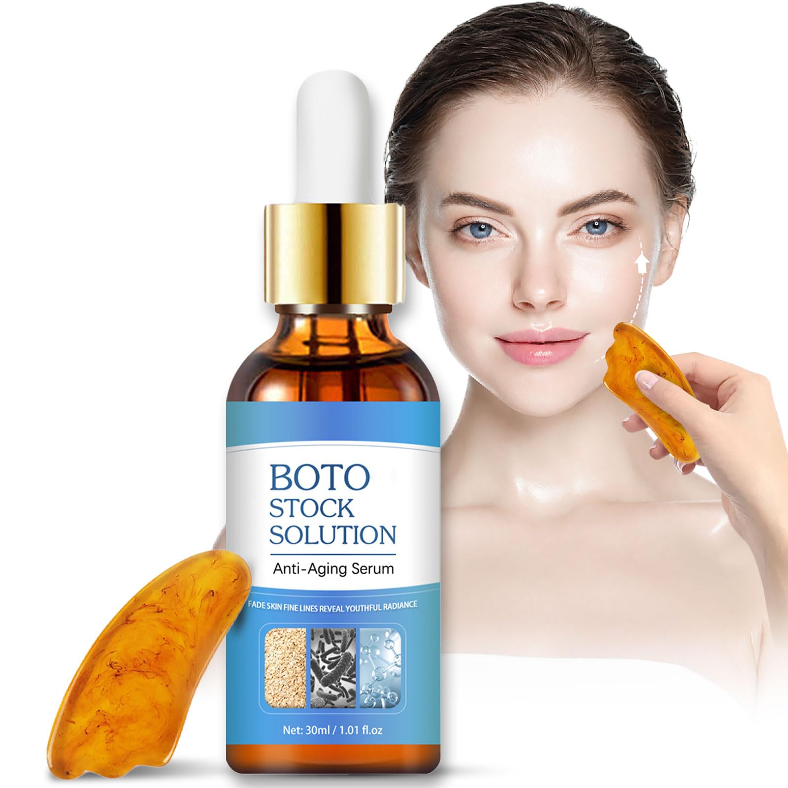 Bot_ox Face Serum, Bot_ox Collagen Boost Anti-Aging Serum, Bot_ox Youthfully Anti Wrinkle Serum Firming Fine Lines, Bot_ox In A Bottle, Face Lift Instant Face Tightening, for All Skin Types