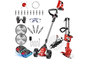 Walk-Behind Cordless Weed Trimmer for Effortless Yard Maintenance