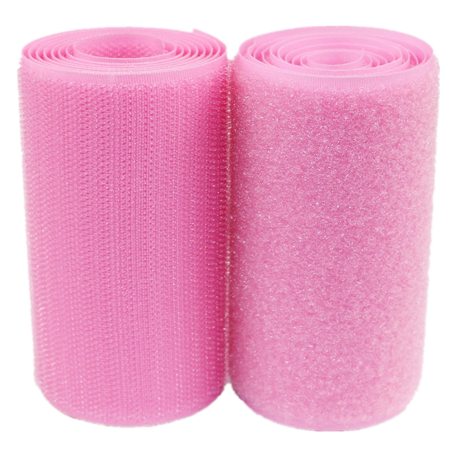 LYVQZPWLR Versatile Hook and Loop Tape， Hook and Loop Tape 100MM Wide Non-Adhesive Nylon Fabric Fastener Sew on Strips Fabric Tape Set(Roze,100MM x 2 Yard)